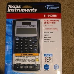 Texas Instruments TI-30XIIS Scientific Calculator - Blue and Black